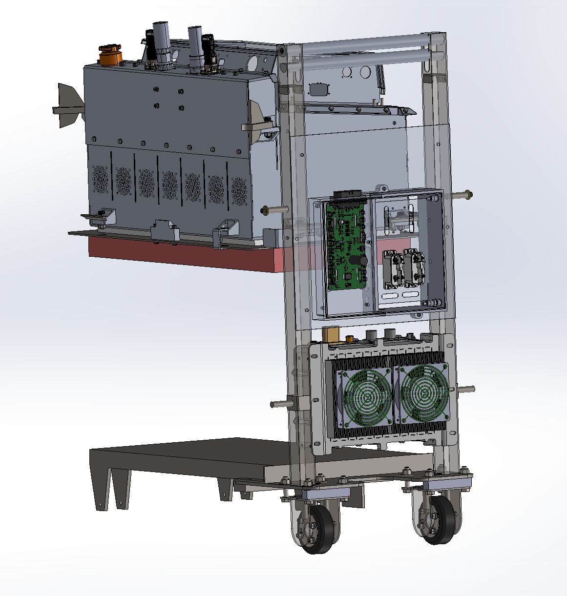 Charge cart CAD model
